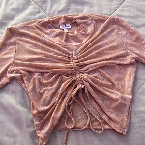 Sheer mushroom top